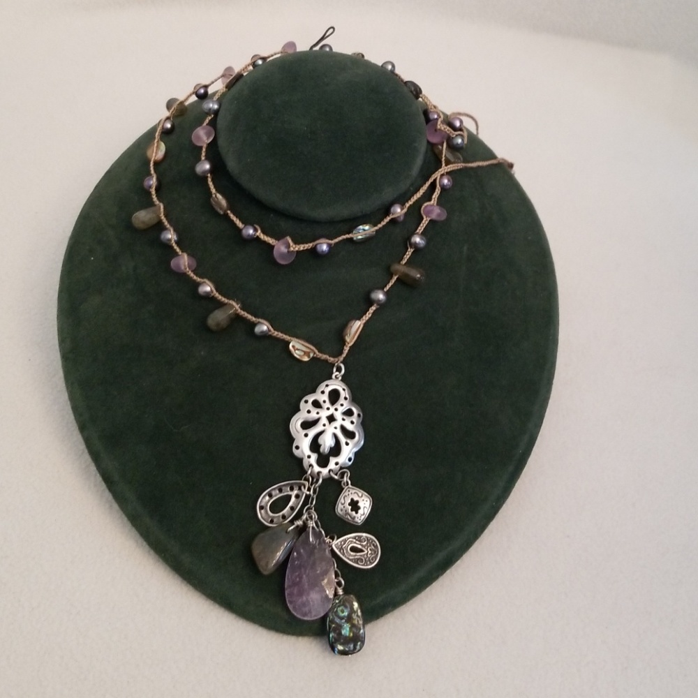 Silpda abalone SSnecklace